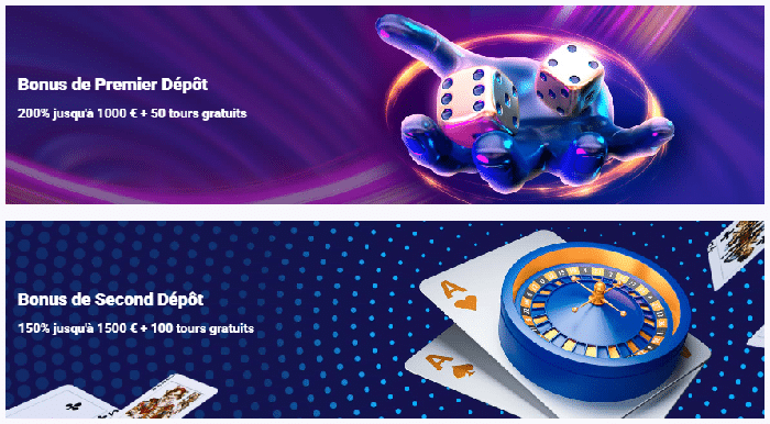 bonus premier et second depot europe fortune