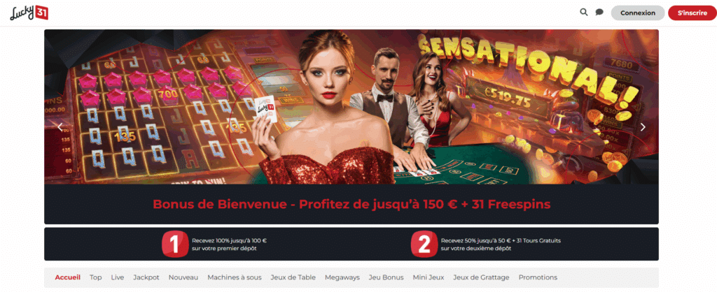 Lucky31 Casino accueil
