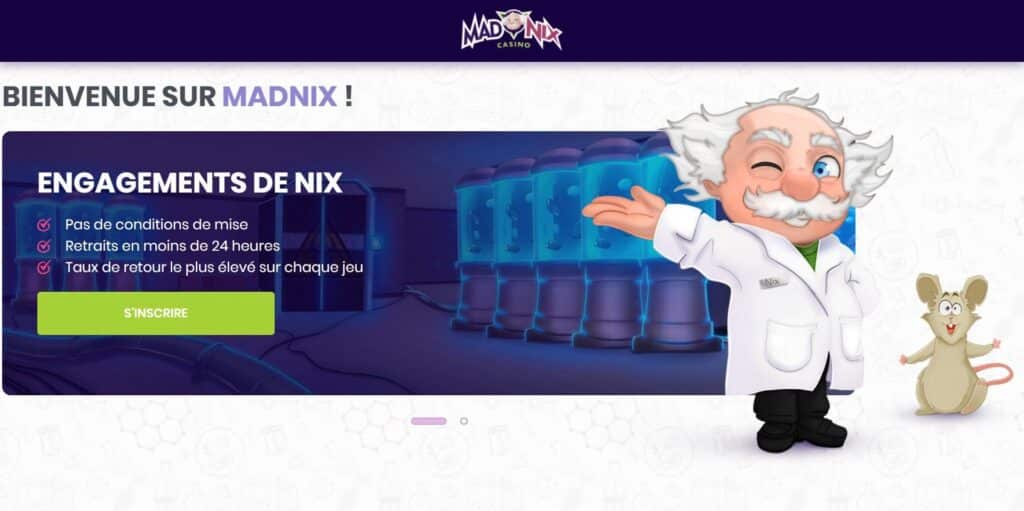 madnix casino accueil